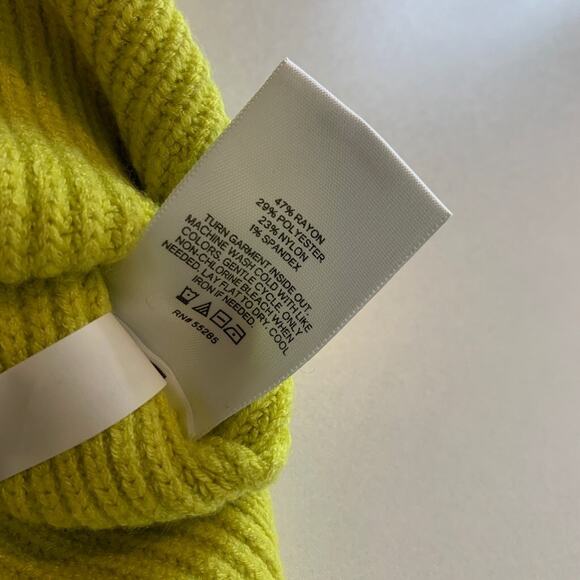 Express Sweater Womens S Small Wasabi Cutout Long Sleeve Drop Cut Hem Pullover - Picture 11 of 13